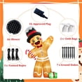 thumbnail image 4 of Soplador inflable OurWarm Gingerbread Man de 3,7 m, LED para exteriores, 4 of 7