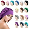 thumbnail image 1 of Sleep Hat Wide Headband Elastic Satin Stretchy Hair Bonnet Hat for Woman, 1 of 8