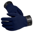 thumbnail image 4 of LIZUOJUN Under $3 Touchscreen Gloves Thermal Gloves Winter Gloves Unisex Velvet Lined Windproof Anti-Slip Soft Stretchy Thin Warm Cold Weather Daily Essential Blue,One Size, 4 of 4