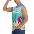thumbnail image 3 of Balery Hello Summer Gnome 1 Camisetas sin mangas para hombre, absorbe la humedad y protege contra el mal olor.-Medium, 3 of 7