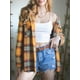 thumbnail image 3 of Txlixc Chaqueta de camisa a cuadros para mujeres Txlixc  moda, 3 of 9