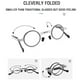 thumbnail image 3 of Gafas de lectura plegables portátiles para hombre, gafas cuadradas redondas de Metal, antiluz azul, gafas para presbicia, montura de gafas, dioptrías + 1,0 a + 4,0, 3 of 3