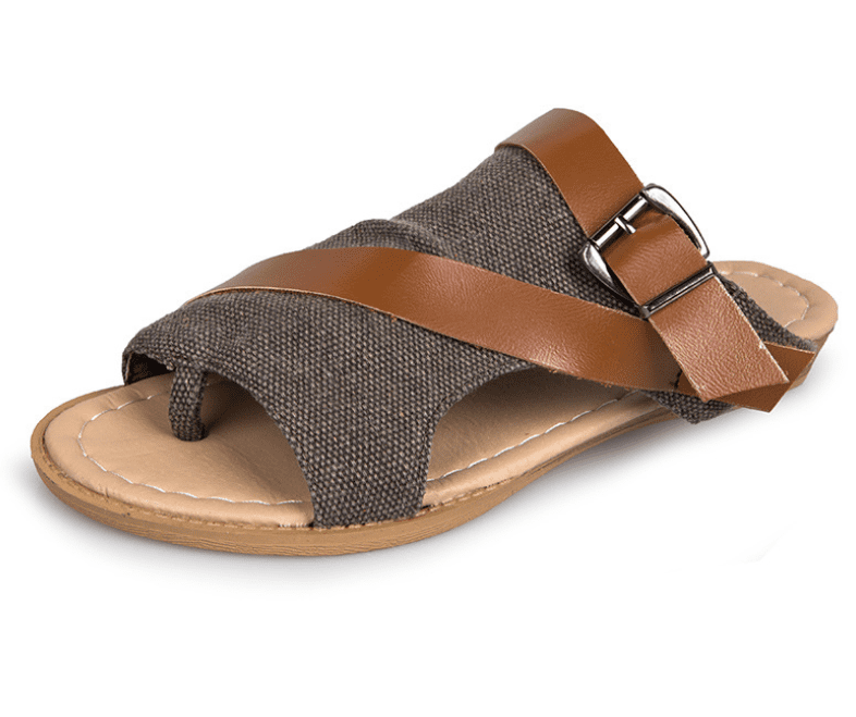 flat canvas sandals