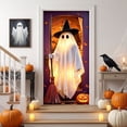 thumbnail image 4 of Cififendec Halloween Themed Door Cover Tapestry, Spooky Scene Backdrop for Home Entrance and Prop Shoot Decor, 70.86"×35.43", 4 of 6