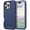 Navy, variant on iPhone 16 Pro Case Cover 3 Layer Rugged / Heavy Duty / Shockproof 6.3" Navy
