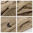 thumbnail image 4 of GrmtClth Men's Water Resistant Ripstop Cargo Shorts Breathable Solid Color Short Pants Camping Multi Pockets Outdoor Work Shorts Soft Clothes Khaki S, 4 of 8