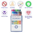 thumbnail image 5 of Color Swell Crayons Bulk Packs - 18 Boxes of 24 Vibrant Colored Crayons of Teacher Quality Durable Classroom Pack for Kids Students Party Favors, 5 of 8