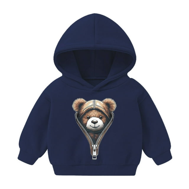 Sudadera con capucha para bebé, niño y niña, sudadera informal con estampado para bebé, regalo para niña, blusa