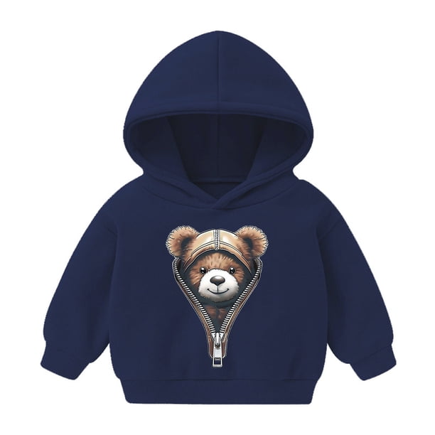 Sudadera con capucha para bebé, niño y niña, sudadera informal con estampado para bebé, regalo para niña, blusa