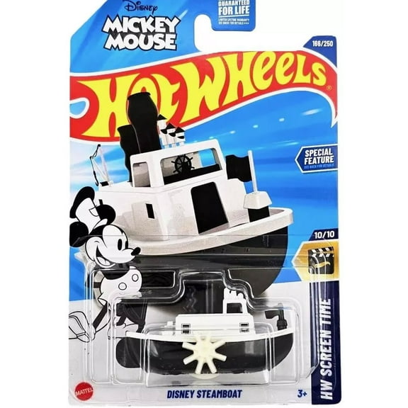 Disney Hot Wheels Steamboat Die Cast Vehicle