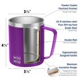thumbnail image 3 of Taza de café WETOWETO de acero inoxidable con aislamiento al vacío de 400 ml, 3 of 6