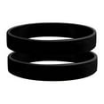 thumbnail image 2 of Naierhg 2Pcs Silicone Wristbands Wrist Bands Solid Color Sports Design Bracelets, 2 of 8