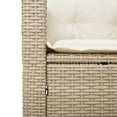 thumbnail image 5 of vidaXL Garden Chair with Cushions Beige Poly Rattan, 5 of 5