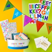 Hello Hobby Multicolor Foil Alphabet Stickers, 89 Count