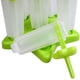 thumbnail image 4 of GOOHOCHY Moldes para paletas de helado congelados reutilizables en forma de estrella de 6 celdas de cinco puntas Fabricadores de paletas de hielo con base (verde), 4 of 7