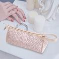 thumbnail image 3 of Pisexur Belleza Maquillaje Bolsa organizadora de viaje, bolsa de almacenamiento portátil que puede guardar secador de pelo y accesorios, viene con un asa lindapara mujeres y hombres, 3 of 4