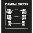 thumbnail image 2 of Gym Culture Personal Growth Long Sleeve Adult Hooded Sweatshirt-XL-Black, 2 of 3