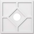 thumbnail image 2 of Ekena Millwork CMP22EY-05000 22 in. OD x 5 in. ID Square Embry Architectural Grade PVC Contemporary Ceiling Medallion, 2 of 4