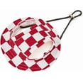 thumbnail image 2 of Dalrosia Plaid Pattern Dog Hat with Ear Hole Round Brim Dog Puppy Cat Sun Hat Bucket Hat Outdoor Sun Protection Pet Caps for Small Medium Cats Dogs Kitten, 2 of 6