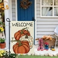 thumbnail image 4 of Fall Garden Flag Welcome Pumpkins 12x18 Inch Double Sided Fall Flag Autumn Thanksgiving Holiday Yard Outdoor Decoration, 4 of 6