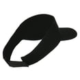 thumbnail image 3 of Diamond Embroidered Cotton Twill Sun Visor - Black OSFM, 3 of 5