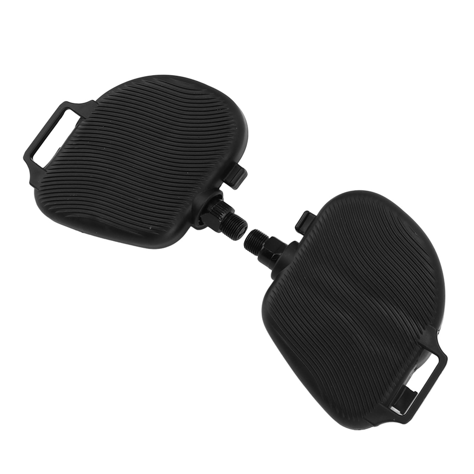 1Pair Exercise Bike Pedals Anti Slip Strip Pattern Portable