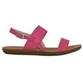 thumbnail image 2 of Soda Shoes Women Flat Sandals Buckle Ankle Double Straps Member-S Fuchsia Hot Pink 7.5, 2 of 3