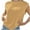 Yellow, variant on Timegard Tops for Women Summer Casual Cap Sleeve Crewneck Comfy Solid Color Tops Blouse Slim Fitting