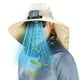 thumbnail image 5 of Sombrero grande con protector de cuello, estilo pescador, recargable con energía solar, ventilador, para aventuras al aire libre, protección de verano, ala ancha, protección UPF, equipo de viaje., 5 of 9