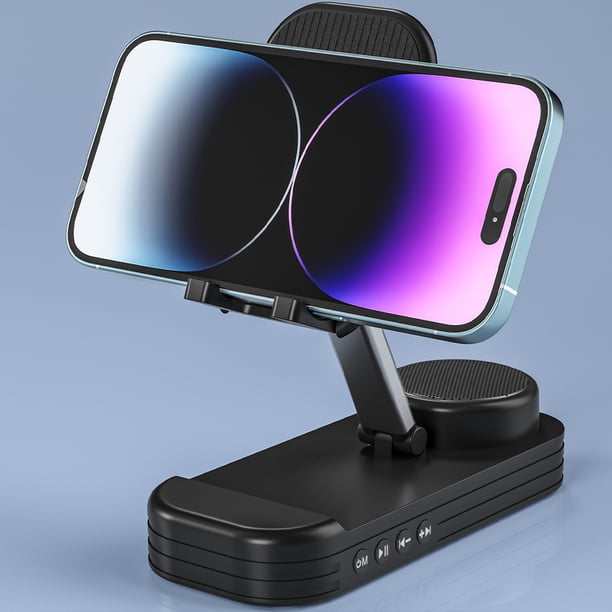 Soporte Para Teléfono Celular Altavoz inalámbrico Compatible con Bluetooth, soporte para teléfono móvil, antideslizante, Live Lazy Stand