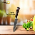 thumbnail image 2 of 3.5inch Paring Knife with Sheath for Kitchen Use,High Carbon Stainless Steel Japanese Peering Knife with Pakkawood Handle, 2 of 7