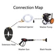 thumbnail image 3 of 5000PSI Chemical Brass Injector Downstream With 9.8ft Tube For Pressure Washer, 3 of 5