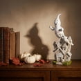 thumbnail image 3 of Halloween Spooky Ghost Skeleton Figurine, White-a Resin Ghost Statue with Graveyard Ghost Scene Skull, Mini Ghost Decor for Halloween Decorations, Indoor Tabletop Home Decor, 3 of 6