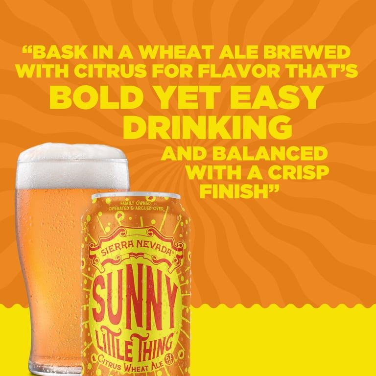 Sierra Nevada Sunny Little Thing Citrus Wheat Ale Craft Beer, 6