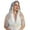 White, variant on Elegant Lace Hijab Veil Hair Styling Mantilla Head Scarf For Formal Event Casual Wear Soft Breathable Latin Veils