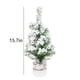 thumbnail image 3 of Mini Árbol de Navidad Artificial con Bisagras y Efecto Nevado, Abeto Falso de Tamaño Natural para Decoración Del Hogar, La Oficina o Fiestas., 3 of 7