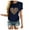 Navy, variant on Edvintorg Valentine's Dayt Shirts Women 2025 Summer Fashion Printed Round Neck Short Sleeve T-Shirt Blouse Loose Fit Tees Tops