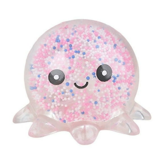 Stress Relieving Squishy Balls, Sensory Fidget Toys for Anxiety Stress Relief, Classroom Prizes, Birthday, 1pcs Random Color, Octopus
