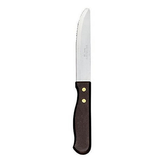 World Tableware 201 2492 Beef Baron Round Tip 10 Steak Knife - Dozen"