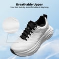 thumbnail image 4 of NORTIV 8 Women's Walking Shoes Cushion Running Tennis Shoes ActiveFloat Non-Slip Comfortable Breathable Workout Gym Sports Athletic Fashion Sneakers, 4 of 8