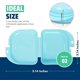 thumbnail image 2 of Retainer Case 2pcs Odorless Mouth Guard Case Ventilated, Durable & Hygienic for Carrying and Protecting Braces3.14 inch (Bluish), 2 of 4