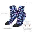 thumbnail image 4 of Uemuo star Skull flower crystal Printed Crew Socks, Moisture-Wicking Socks, Athletic Socks for Men Breathable Cushion Socks Casual Sport Socks for Running Traveling, 4 of 6