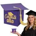 thumbnail image 2 of Ornament Graduation Cap Box Graduation Souvenir Box Fringed Presentation Box Desktop Center Decoration 2026 Class Graduation Decoration, 2 of 7