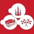 thumbnail image 2 of Racecar Cookie Stencil Set by Designer Stencils, 2 of 4