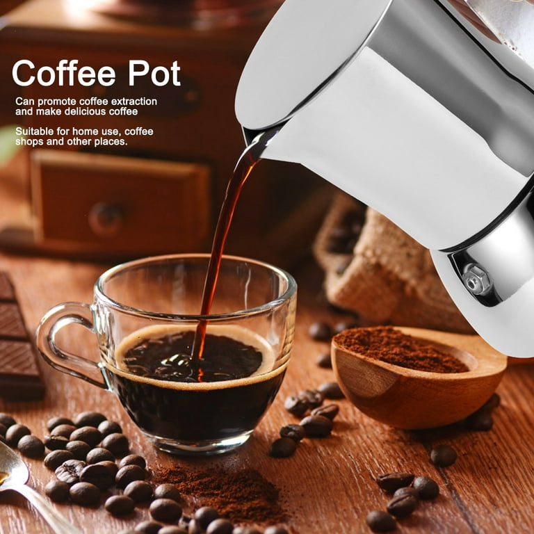 Stovetop Espresso Maker Moka Pot Manual Cuban Coffee Percolator