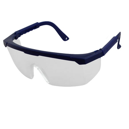 Blue Plastic Half Rim Plain Glasses Spectacles