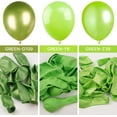 thumbnail image 3 of Pearl Lime Green Balloons 50 pcs 12 Inch Neon Yellowish Green Latex Helium Balloons for Graduation Halloween Safari Dinosaur Summer Weddings Baby Showers Birthday Party Decorations Green-Z39, 3 of 13