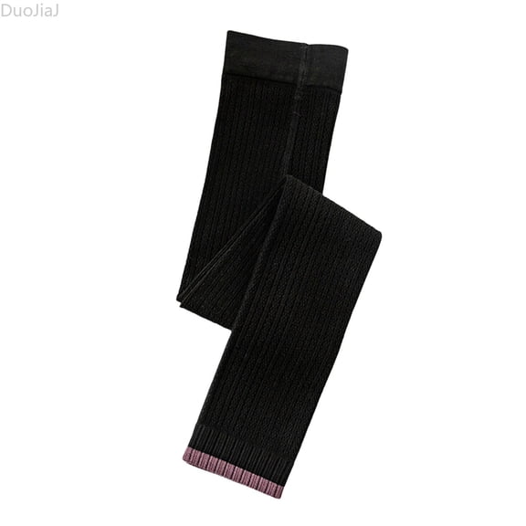 DuoJiaJ Girls Stretch Skinny Pants For Outdoor Activities Comfortable Elastic Waist Casual Trousers For Kids Age 4 10 For Spring And Fall Seasons Girls Cotton Leggings Size 6-8 Years,Black