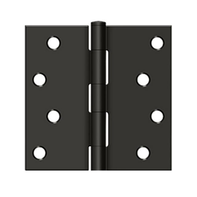 Deltana S44U10B-R Charnière Carrée 4 x 4 Po, Bronze Huilé