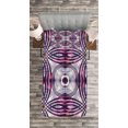 thumbnail image 3 of Ambesonne Vintage Quilted Bedspread Set 2 Pcs, Geometric Stripe Circle, Twin Size, Lavender Plum, 3 of 3